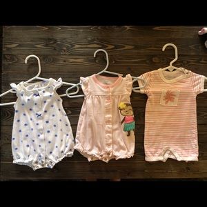 Newborn girl shorty outfit